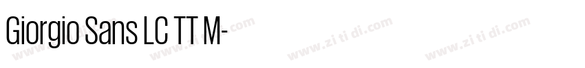 Giorgio Sans LC TT M字体转换